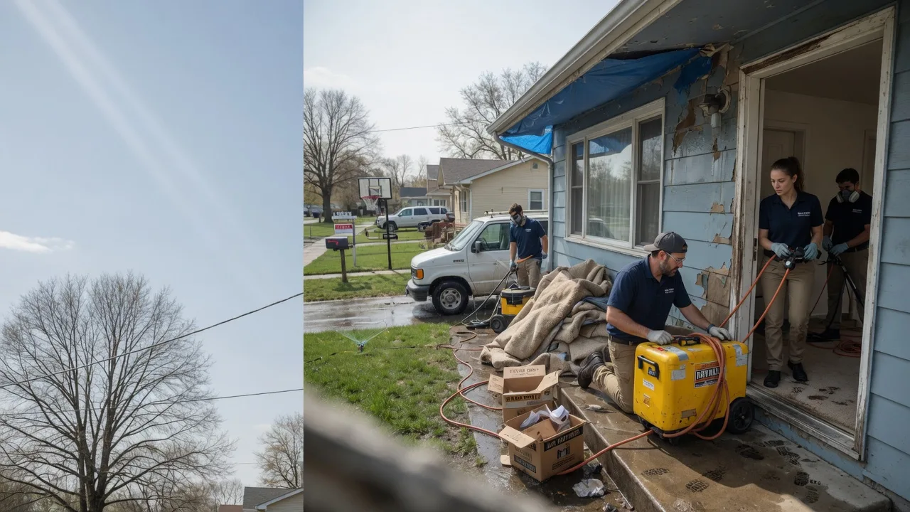 Basement Flood Cleanup in Sullivan, IL near me